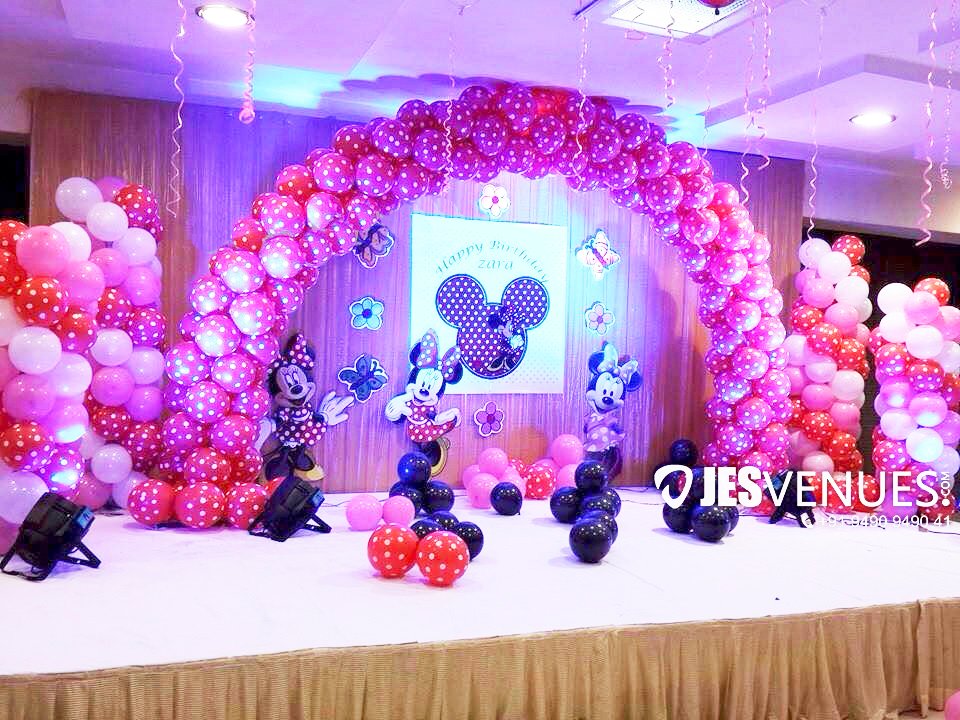 Minnie Theme Balloons Decoration for Birthday Party or Kids Party